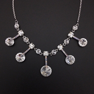 Show details for Bling Big Swarovski Element Short Chain Necklace Show details for Bling Big Swarovski Element Short Chain Necklace