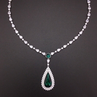 Show details for Bling Big Swarovski Element Short Chain Necklace Show details for Bling Big Swarovski Element Short Chain Necklace