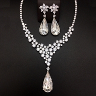 Show details for Platinum Plated Swarovski Element 2 Piece Jewelry Set at Great Low Price Show details for Platinum Plated Swarovski Element 2 Piece Jewelry Set at Great Low Price