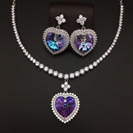 Show details for Love & Heart Platinum Plated 2 Piece Jewelry Set Online Only Show details for Love & Heart Platinum Plated 2 Piece Jewelry Set Online Only