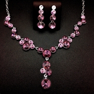 Show details for Beautiful Swarovski Element Zinc Alloy 2 Piece Jewelry Set Show details for Beautiful Swarovski Element Zinc Alloy 2 Piece Jewelry Set