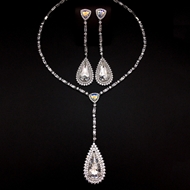 Show details for Zinc Alloy Platinum Plated 2 Piece Jewelry Set with Unbeatable Quality Show details for Zinc Alloy Platinum Plated 2 Piece Jewelry Set with Unbeatable Quality