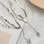 Show details for Delicate Platinum Plated Short Chain Necklace with Fast Shipping
