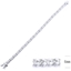 Show details for Attractive White Platinum Plated Fashion Bracelet with Unbeatable Quality