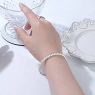 Picture of 999 Sterling Silver Small Fashion Bangle with Full Guarantee