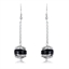 Show details for Beautiful Enamel Rose Gold Plated Dangle Earrings