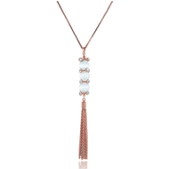 Picture of Delicate Opal Medium Y Necklace