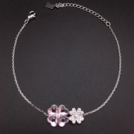 Show details for Platinum Plated Pink Fashion Bracelet at Great Low Price Show details for Platinum Plated Pink Fashion Bracelet at Great Low Price