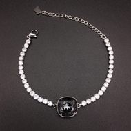 Show details for Small Black Fashion Bracelet of Original Design Show details for Small Black Fashion Bracelet of Original Design