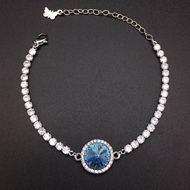 Show details for Small Blue Fashion Bracelet with Fast Delivery Show details for Small Blue Fashion Bracelet with Fast Delivery