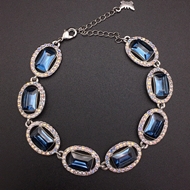 Show details for Zinc Alloy Blue Fashion Bracelet in Flattering Style Show details for Zinc Alloy Blue Fashion Bracelet in Flattering Style