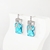 Picture of Good Quality Cubic Zirconia Platinum Plated Dangle Earrings