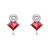 Picture of Unusual Big Cubic Zirconia Dangle Earrings