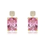 Show details for Luxury Pink Dangle Earrings with No-Risk Refund