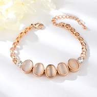 Show details for Fashionable Small Rose Gold Plated Fashion Bracelet Show details for Fashionable Small Rose Gold Plated Fashion Bracelet