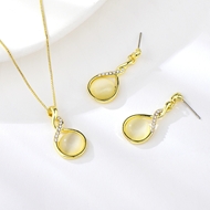 Picture of Bulk Gold Plated White 2 Piece Jewelry Set Exclusive Online