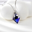 Show details for Charming Blue Platinum Plated Pendant Necklace As a Gift Show details for Charming Blue Platinum Plated Pendant Necklace As a Gift
