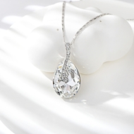 Show details for Unusual Small Platinum Plated Pendant Necklace Show details for Unusual Small Platinum Plated Pendant Necklace