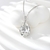 Picture of Unusual Small Platinum Plated Pendant Necklace