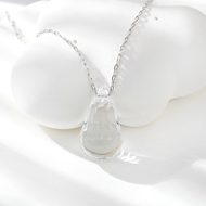 Show details for Hypoallergenic White Swarovski Element Pendant Necklace with Easy Return Show details for Hypoallergenic White Swarovski Element Pendant Necklace with Easy Return