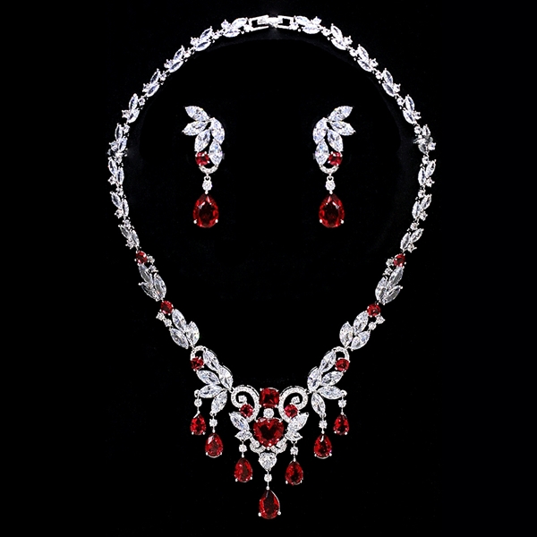 Picture of Luxury Cubic Zirconia 2 Piece Jewelry Set Online Only