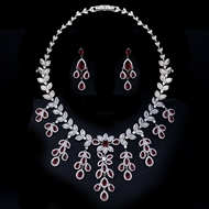 Show details for Top Cubic Zirconia Platinum Plated 2 Piece Jewelry Set Show details for Top Cubic Zirconia Platinum Plated 2 Piece Jewelry Set