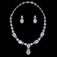 Show details for Distinctive White Luxury 2 Piece Jewelry Set with Low MOQ Show details for Distinctive White Luxury 2 Piece Jewelry Set with Low MOQ
