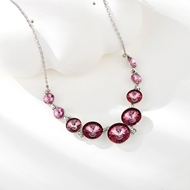 Show details for Medium Swarovski Element Short Chain Necklace with Beautiful Craftmanship Show details for Medium Swarovski Element Short Chain Necklace with Beautiful Craftmanship