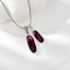 Show details for Affordable Platinum Plated Purple Pendant Necklace From Reliable Factory