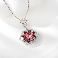Show details for Platinum Plated Swarovski Element Pendant Necklace with No-Risk Refund Show details for Platinum Plated Swarovski Element Pendant Necklace with No-Risk Refund
