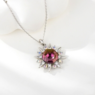 Show details for Bling Small Platinum Plated Pendant Necklace Show details for Bling Small Platinum Plated Pendant Necklace