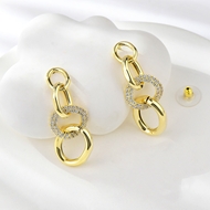 Show details for Nickel Free Gold Plated White Dangle Earrings with Easy Return Show details for Nickel Free Gold Plated White Dangle Earrings with Easy Return
