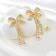 Show details for Trendy Gold Plated Cubic Zirconia Dangle Earrings with No-Risk Refund Show details for Trendy Gold Plated Cubic Zirconia Dangle Earrings with No-Risk Refund