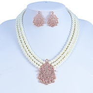 Show details for Classic White 2 Piece Jewelry Set with Fast Shipping Show details for Classic White 2 Piece Jewelry Set with Fast Shipping