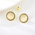 Picture of Great Opal Gold Plated Stud Earrings