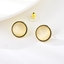Show details for Great Opal Gold Plated Stud Earrings