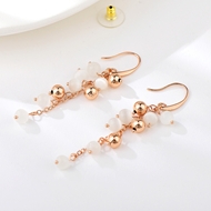 Picture of Classic White Dangle Earrings with Fast Delivery