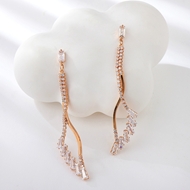Show details for Buy Rose Gold Plated Big Dangle Earrings with Low Cost Show details for Buy Rose Gold Plated Big Dangle Earrings with Low Cost