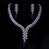 Show details for Pretty Cubic Zirconia Platinum Plated 2 Piece Jewelry Set Show details for Pretty Cubic Zirconia Platinum Plated 2 Piece Jewelry Set