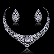Show details for Copper or Brass Platinum Plated 2 Piece Jewelry Set at Super Low Price Show details for Copper or Brass Platinum Plated 2 Piece Jewelry Set at Super Low Price