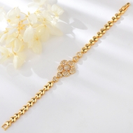 Show details for Copper or Brass Cubic Zirconia Fashion Bracelet in Flattering Style Show details for Copper or Brass Cubic Zirconia Fashion Bracelet in Flattering Style