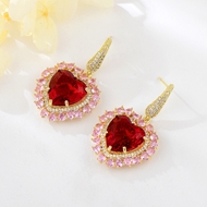 Show details for Distinctive Red Gold Plated Dangle Earrings with Low MOQ Show details for Distinctive Red Gold Plated Dangle Earrings with Low MOQ