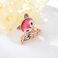 Picture of Rose Gold Plated Fox Fashion Ring Online Shopping