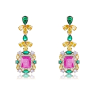 Picture of Pretty Cubic Zirconia Luxury Dangle Earrings