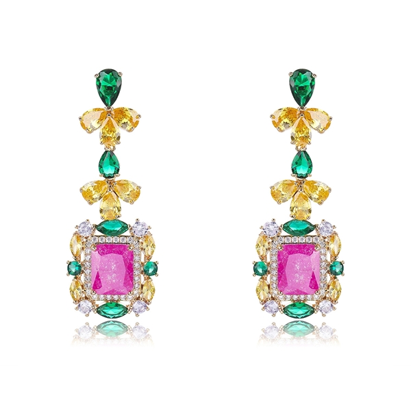 Picture of Pretty Cubic Zirconia Luxury Dangle Earrings