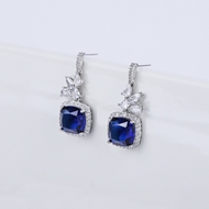 Picture of Inexpensive Platinum Plated Big Dangle Earrings from Reliable Manufacturer