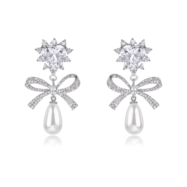 Picture of Good Quality Cubic Zirconia Luxury Dangle Earrings