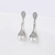 Picture of Unusual Big Platinum Plated Dangle Earrings