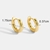 Picture of Copper or Brass Gold Plated Small Hoop Earrings For Your Occasions