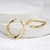 Picture of New Medium Gold Plated Small Hoop Earrings